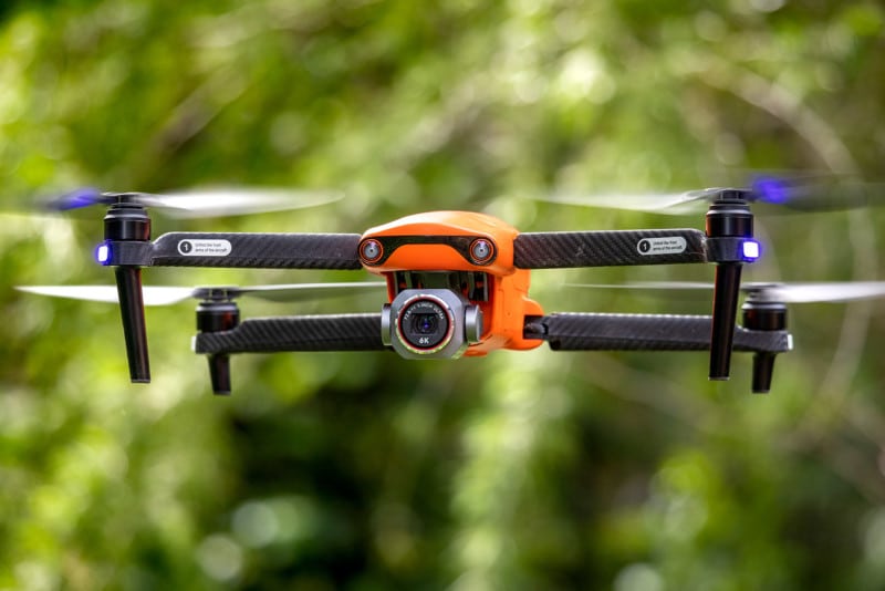 Autel EVO lite drone in orange color