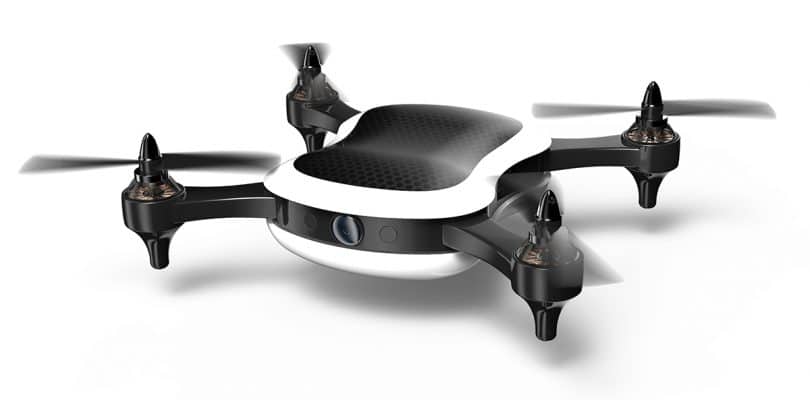 teal one drone in white and black