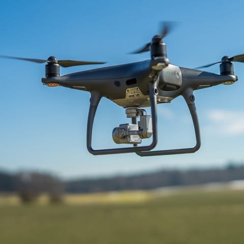 drone flying in the british horse society